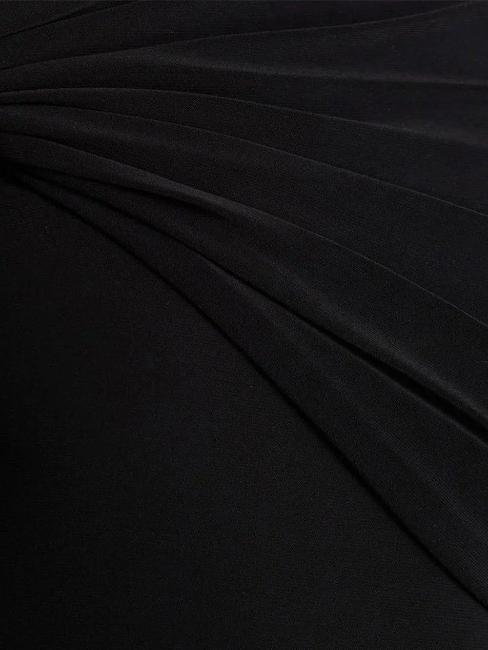 Olivia Asymmetric Ruched Midi Dress