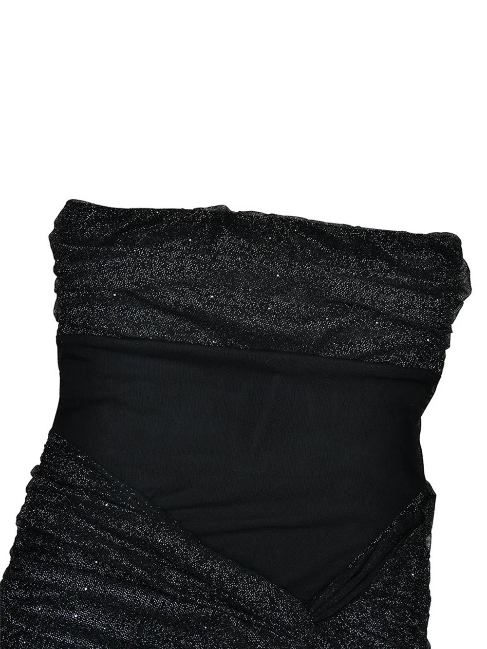 Serena Sparkle Draped Evening Gown