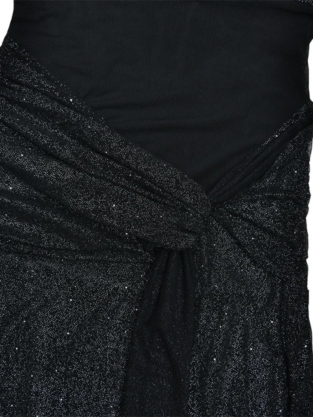 Serena Sparkle Draped Evening Gown