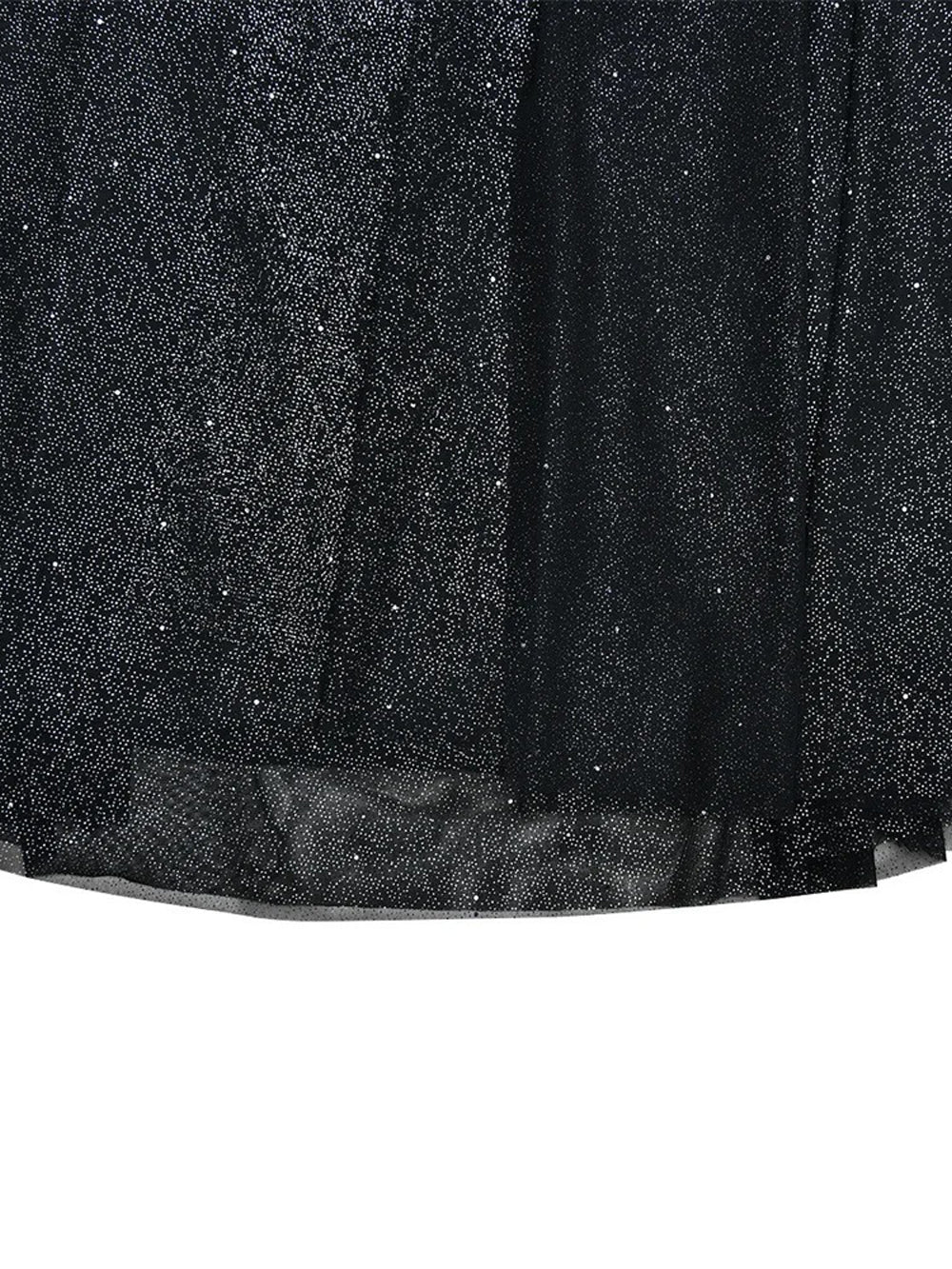Serena Sparkle Draped Evening Gown