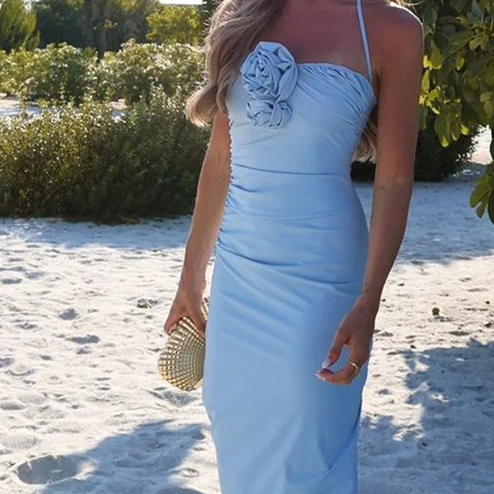 Aavya Floral Sleeveless Midi Dess - Fashion Pov