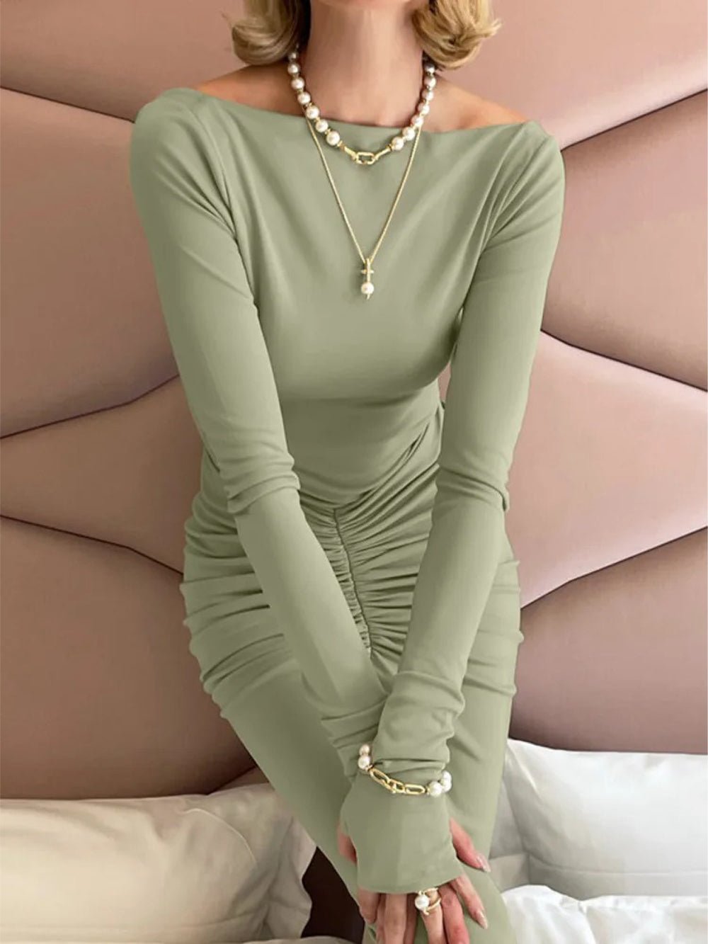 Addiya Bodycon Maxi Dress - Fashion Pov