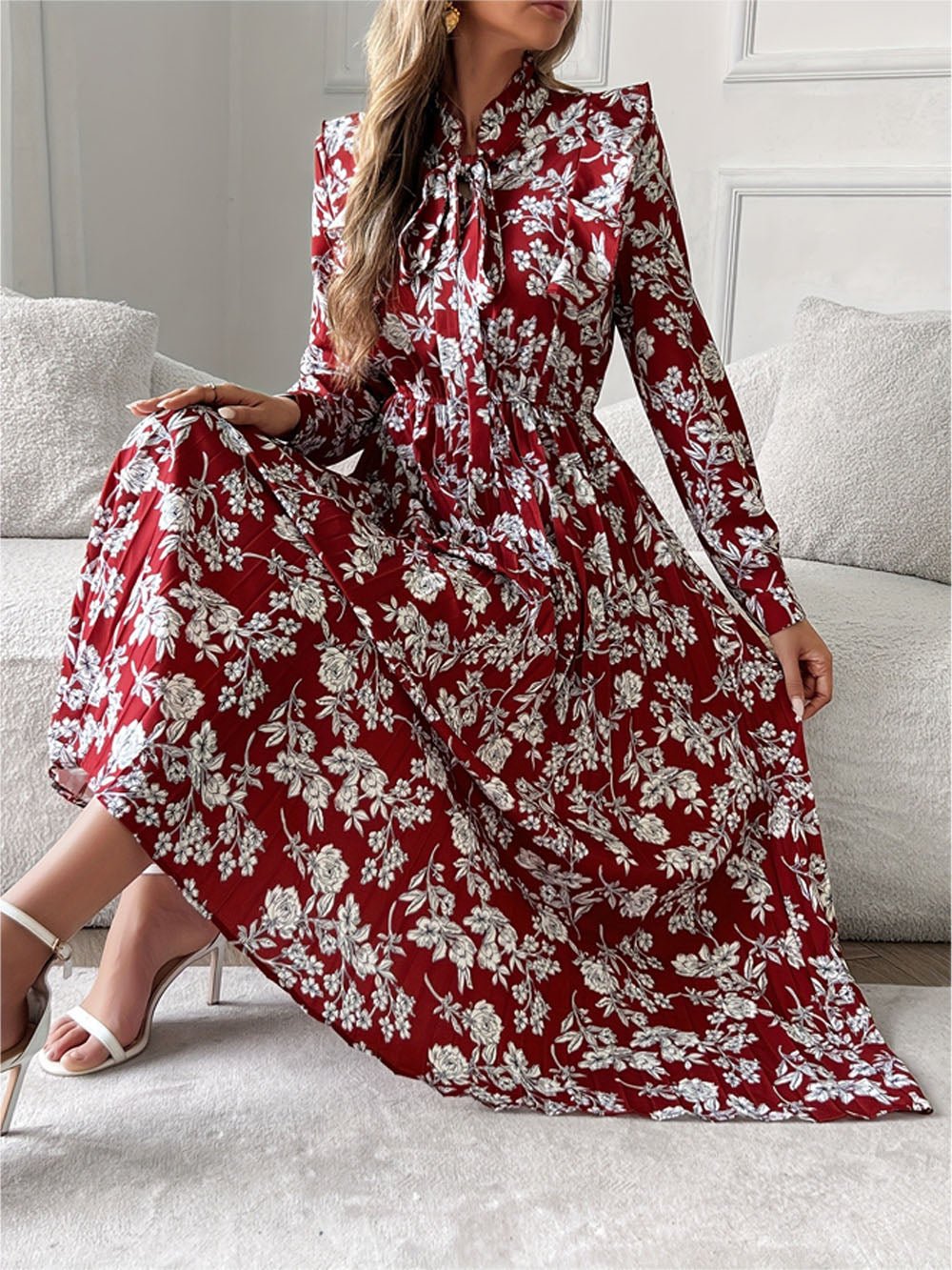 Alaia Long Sleeve Midi Dress - Fashion Pov