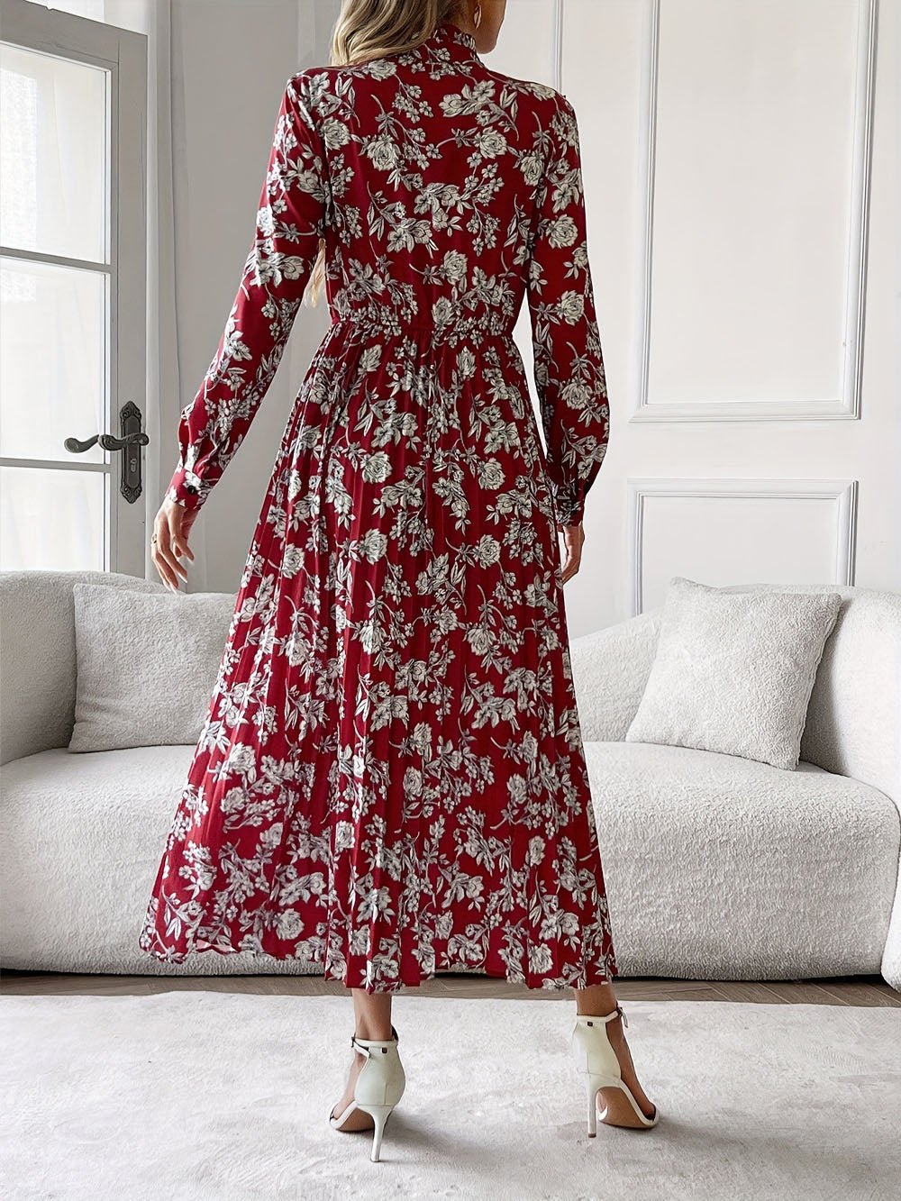 Alaia Long Sleeve Midi Dress - Fashion Pov
