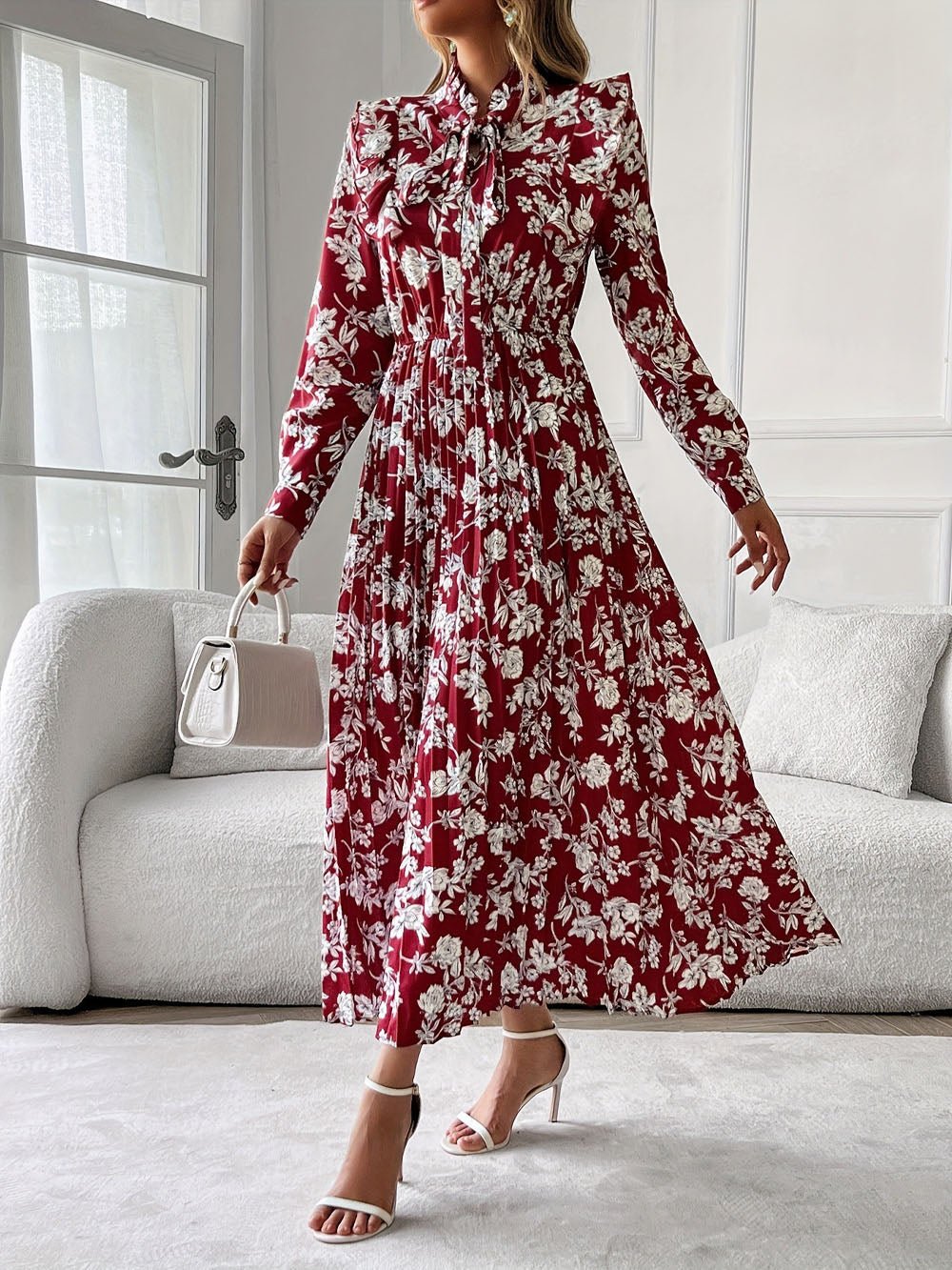 Alaia Long Sleeve Midi Dress - Fashion Pov