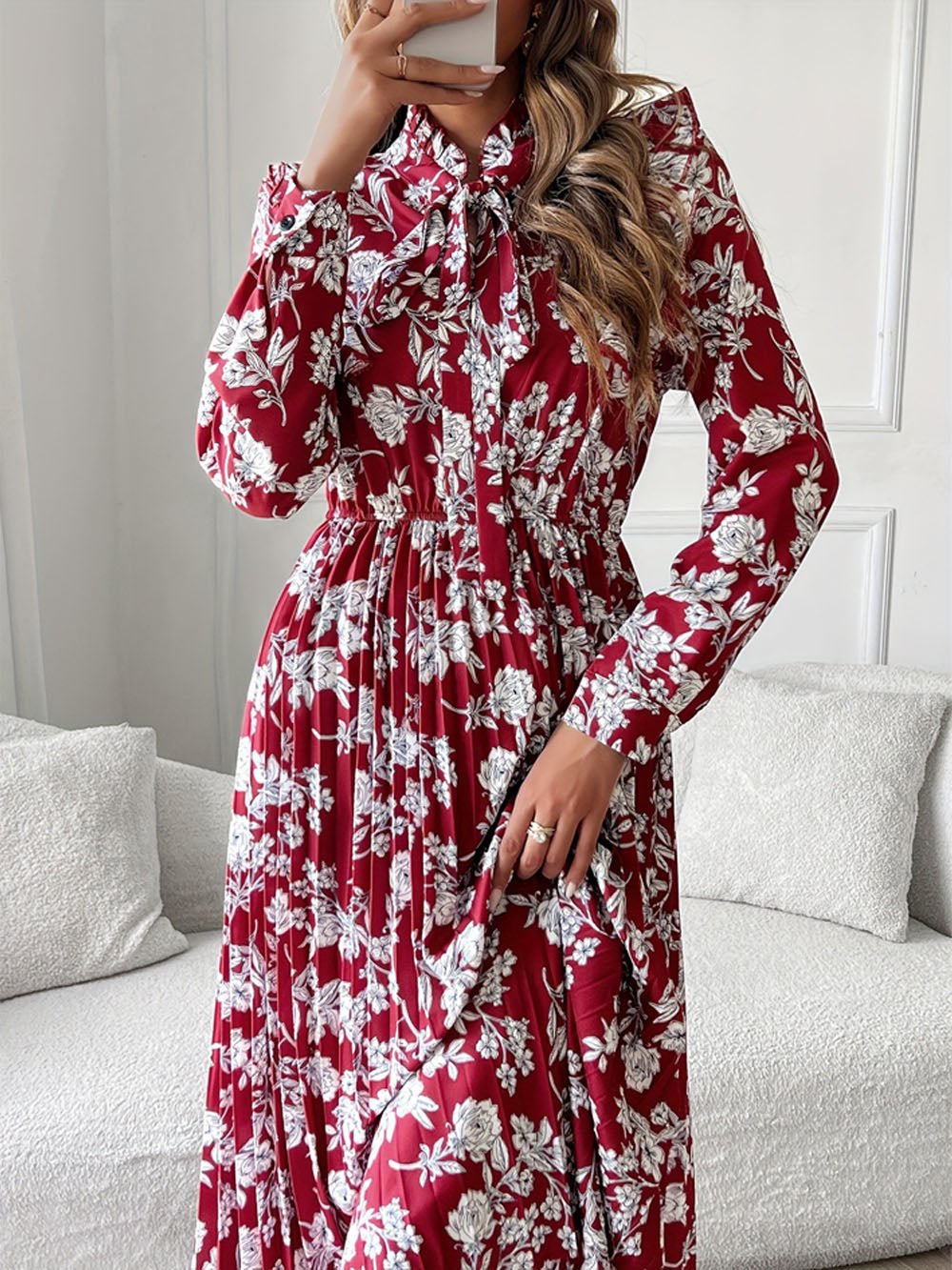 Alaia Long Sleeve Midi Dress - Fashion Pov