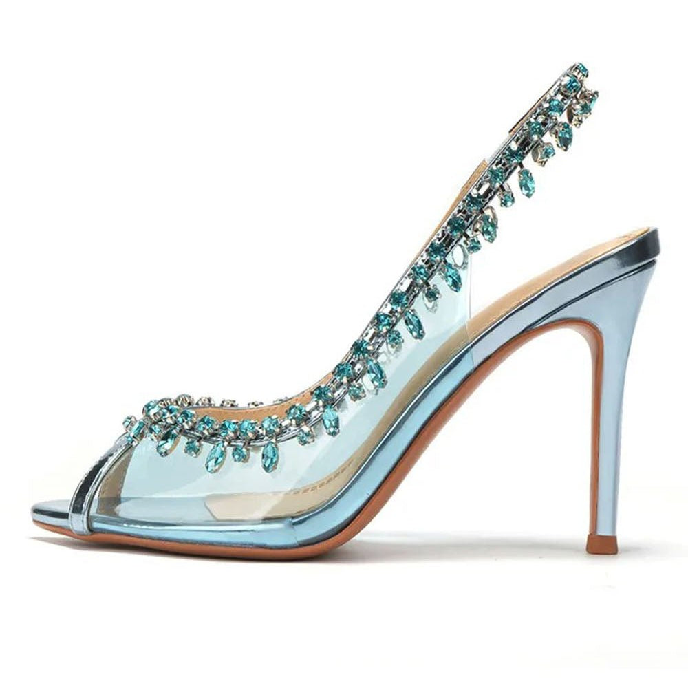 Alani Crystal Tassel High heel Shoe - Fashion Pov