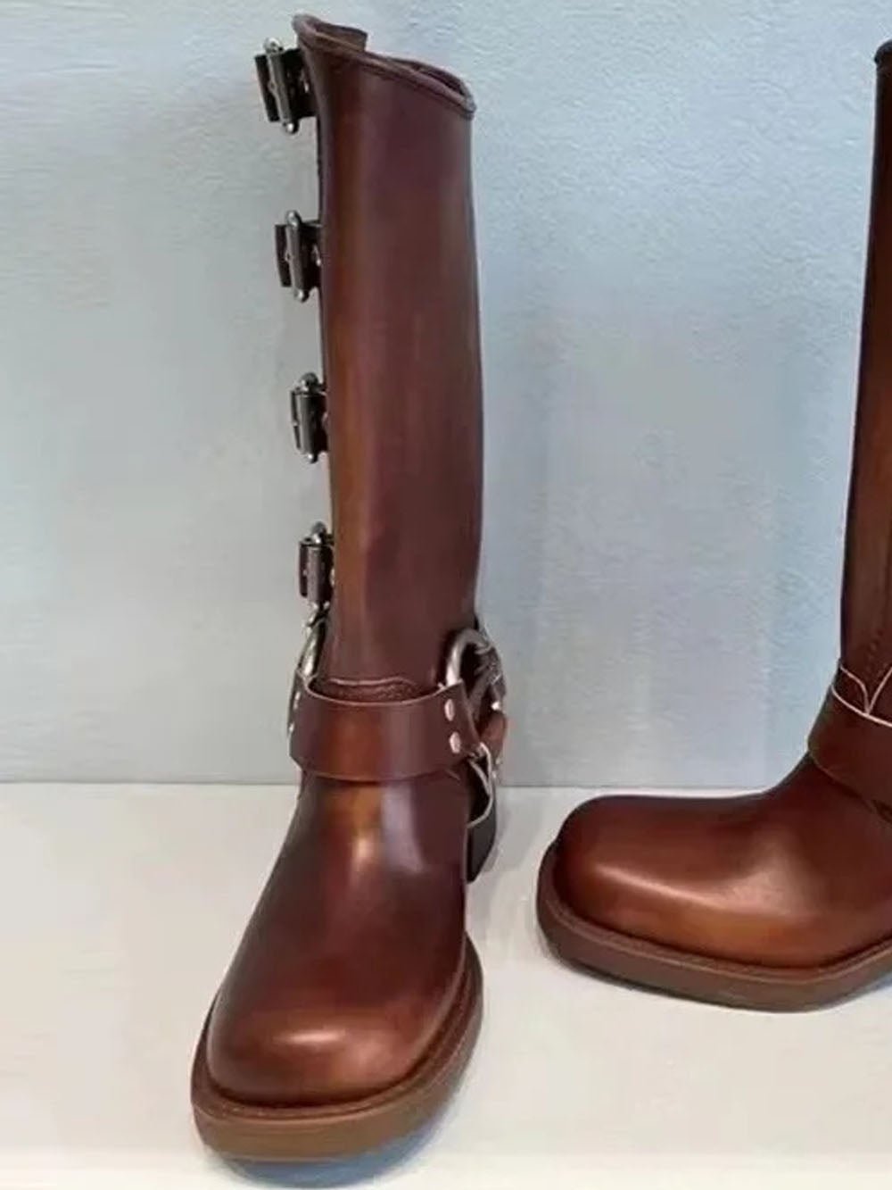Alexandra Cowboy Leather Boot - Fashion Pov