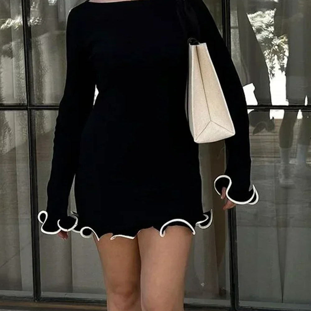 Amaya Bodycon Ruffle Mini Dress - Fashion Pov