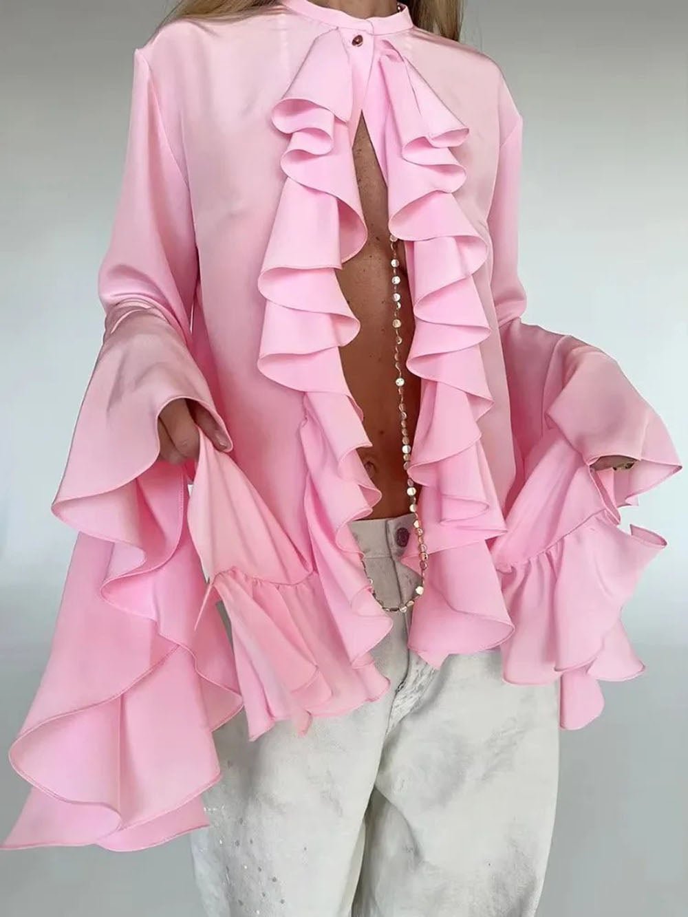 Angelin Sleeve Top & Pant Set - Fashion Pov