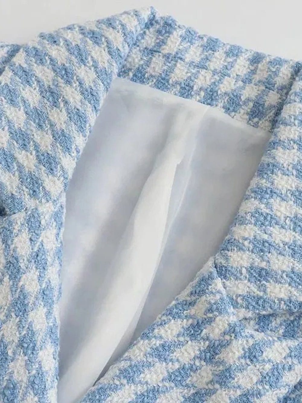 Aria Double Breasted Tweed Blazer - Fashion Pov