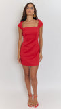 Ariana Square Neck Mini Dress - Fashion Pov
