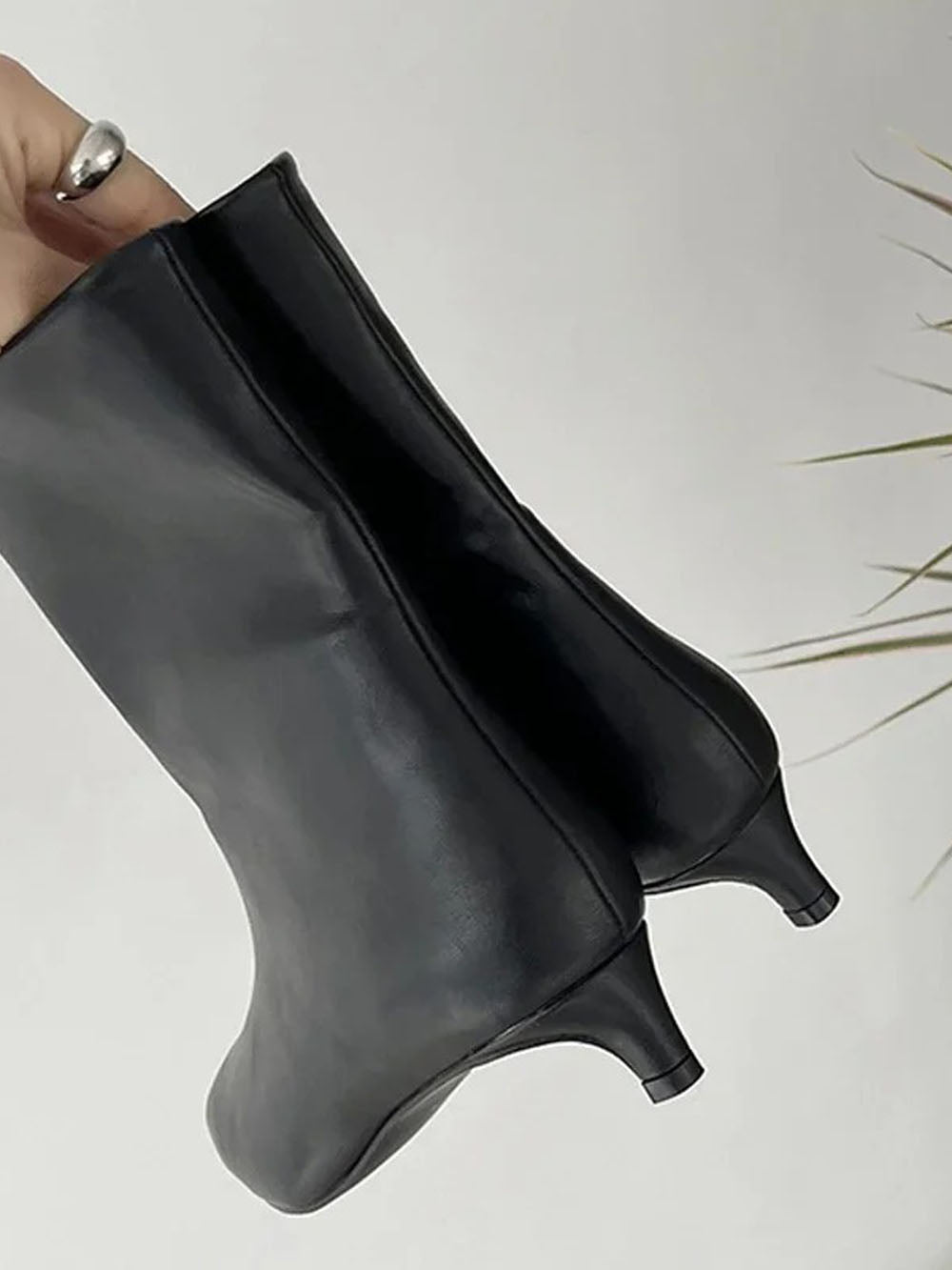 Arianna Ankle Boot Slim Short Shoe - Fashion Pov