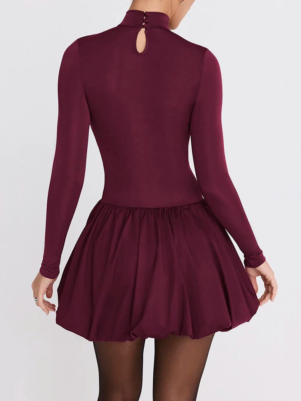 Audrey Long Sleeve Mini Dress - Fashion Pov