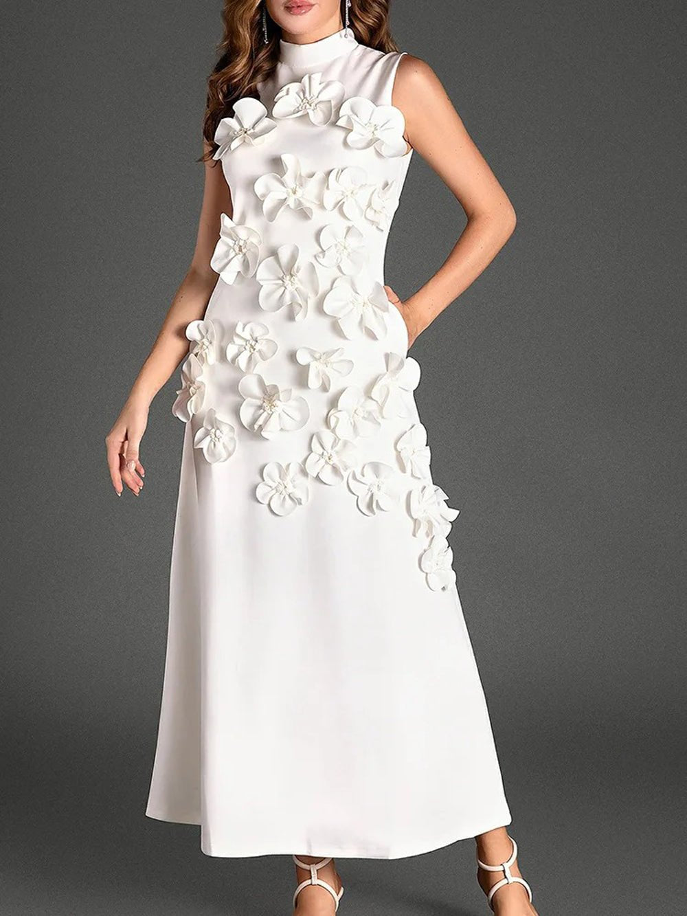 Ava Sleeveless Midi Dress - Fashion Pov