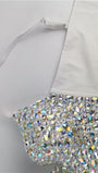 Avy Rhinestone Bustier Crop Top - Fashion Pov