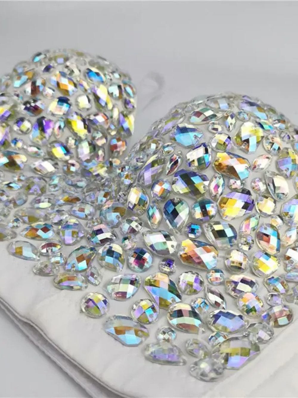 Avy Rhinestone Bustier Crop Top - Fashion Pov