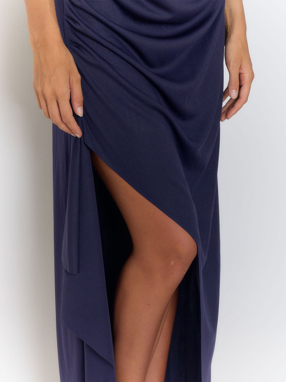Beatrix Strapless Backless Split Maxi Dress - Fashion Pov