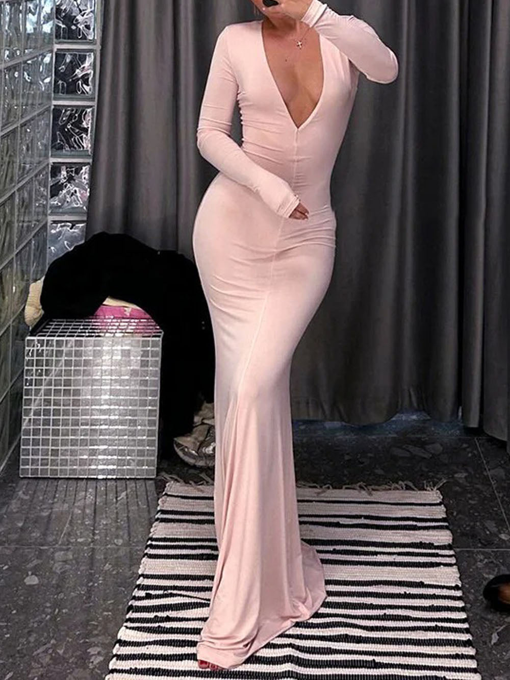 Blair Long Sleeve Maxi Dress - Fashion Pov