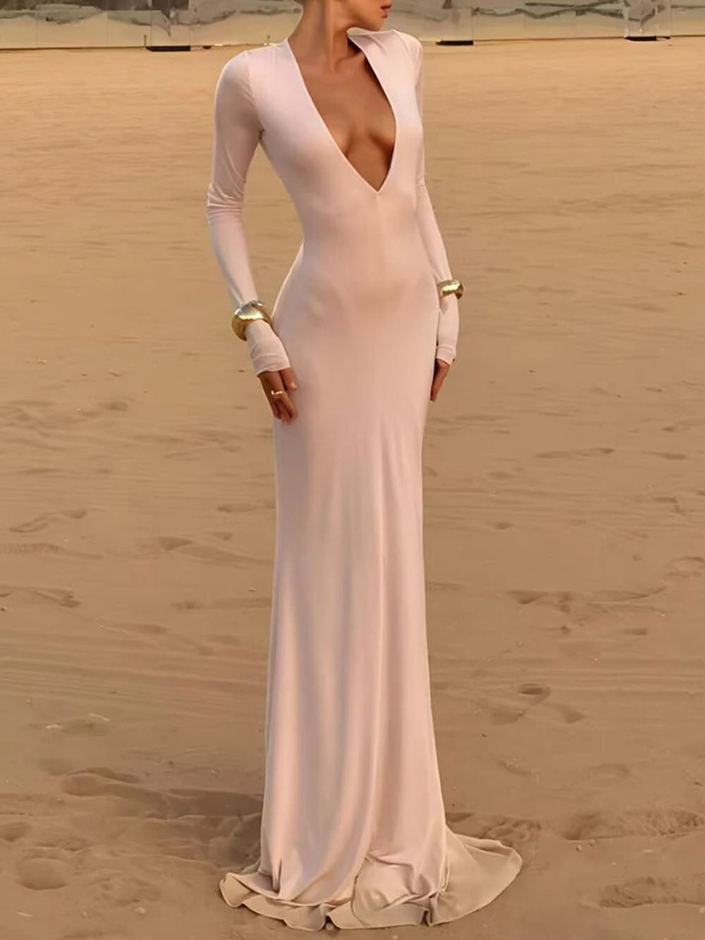 Blair Long Sleeve Maxi Dress - Fashion Pov