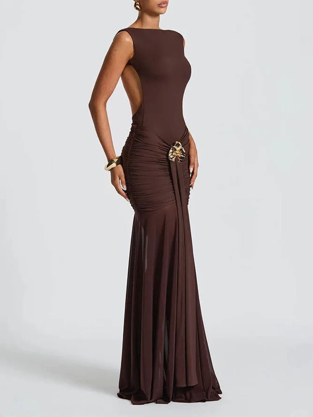 Blake Pleated Maxi Dress - Fashion Pov