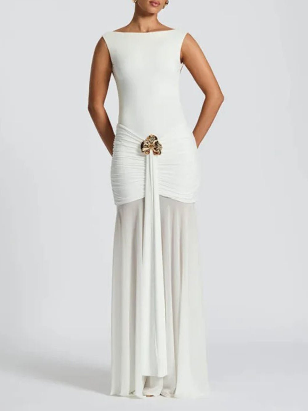 Blake Pleated Maxi Dress - Fashion Pov