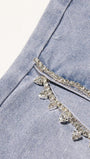 Brithany Hollow Out Diamond Denim Pant - Fashion Pov