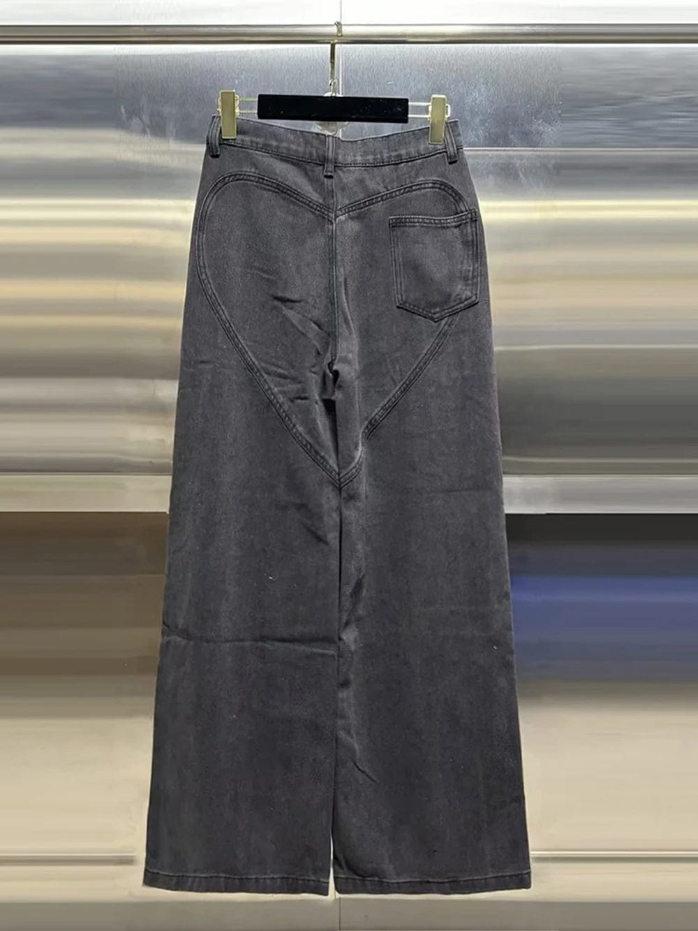 Brithany Hollow Out Diamond Denim Pant - Fashion Pov