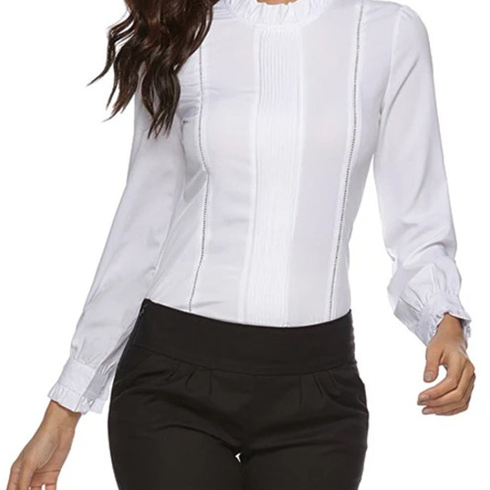 Brooke Long Sleeve Bodysuit Shirt - Fashion Pov