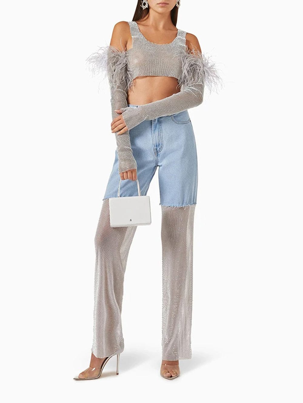 Carla Denim Diamond Jeans Pant - Fashion Pov