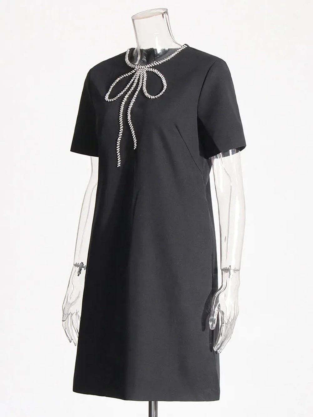 Caylee Diamond Loose Mini Dress - Fashion Pov