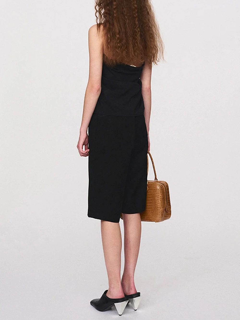 Cecile Backless Metal Buckle Tank Top - Fashion Pov