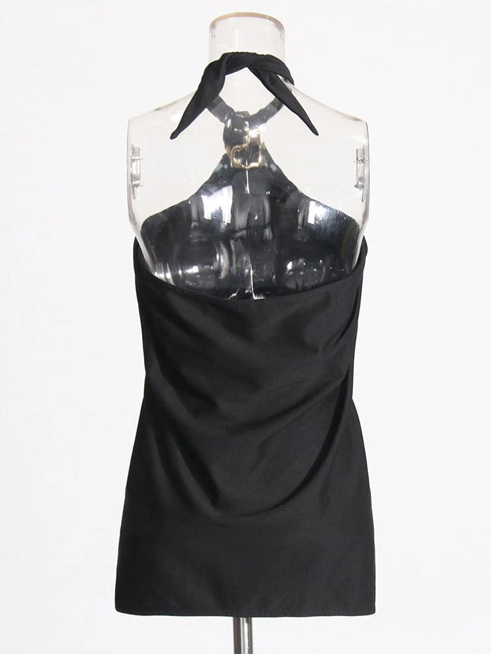 Cecile Backless Metal Buckle Tank Top - Fashion Pov