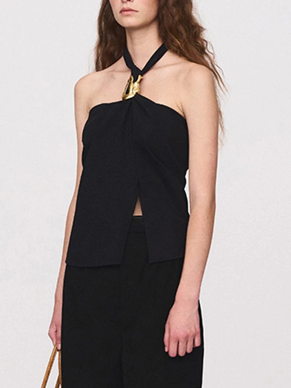 Cecile Backless Metal Buckle Tank Top - Fashion Pov