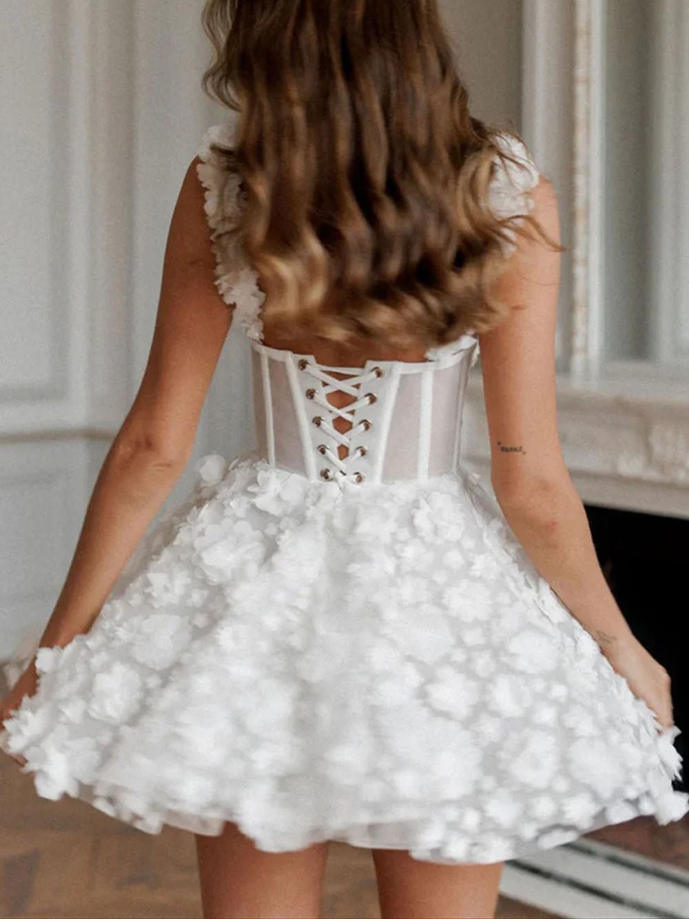 Clementine Lace Mini Dress - Fashion Pov