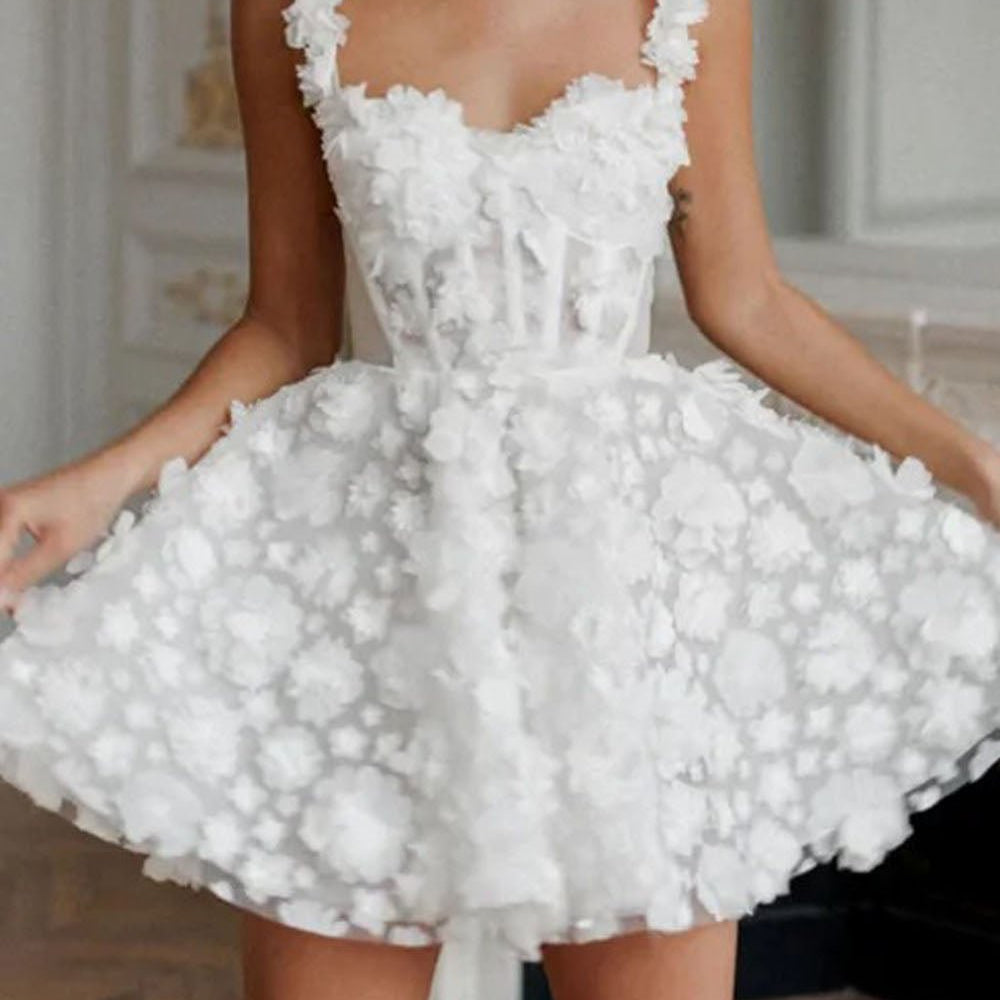 Clementine Lace Mini Dress - Fashion Pov