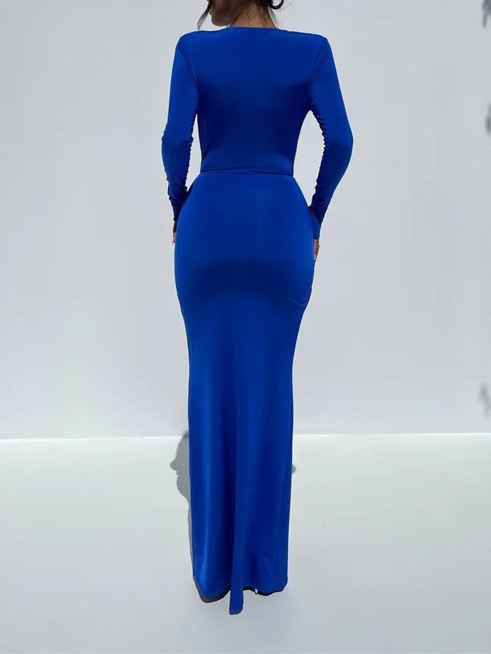 Daisy Bodycon Split Maxi Dress - Fashion Pov