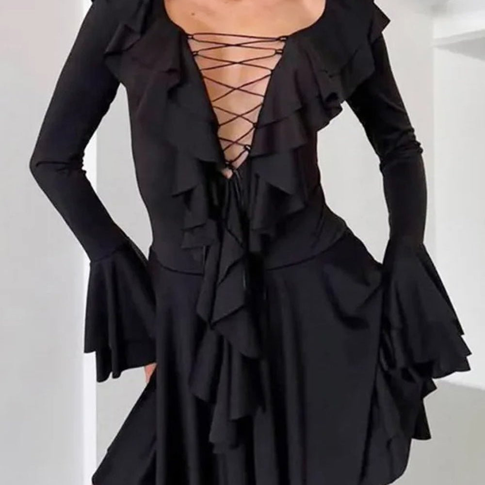 Daphne Long Sleeve Mini Dress - Fashion Pov