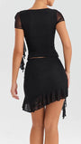 Daphne Ruffle Mini Skirt Set - Fashion Pov