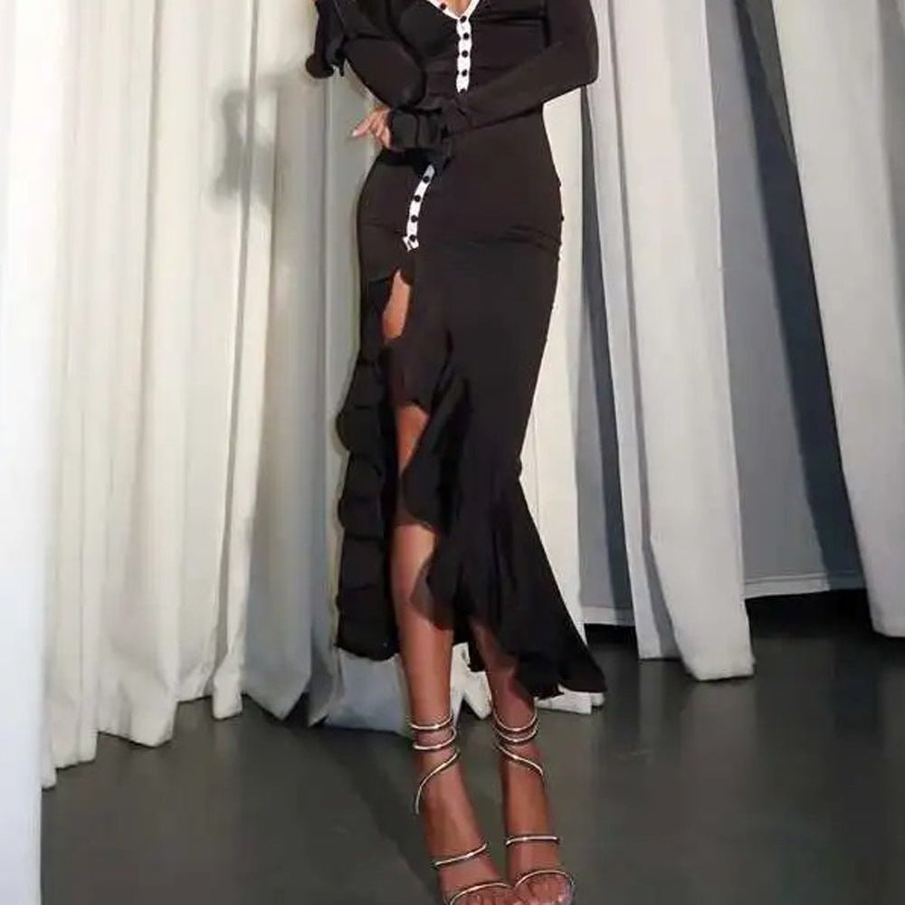 Delaney Sleeve Maxi Dress - Fashion Pov