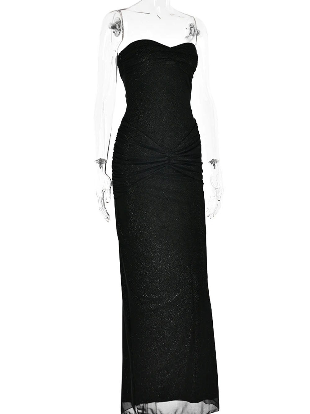 Eden Sleeveless Mesh Maxi Dress - Fashion Pov