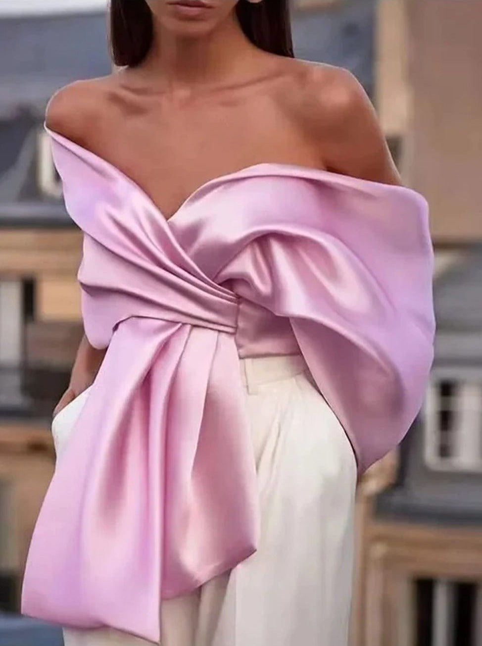 Elise Backless Folds Top - Fashion Pov