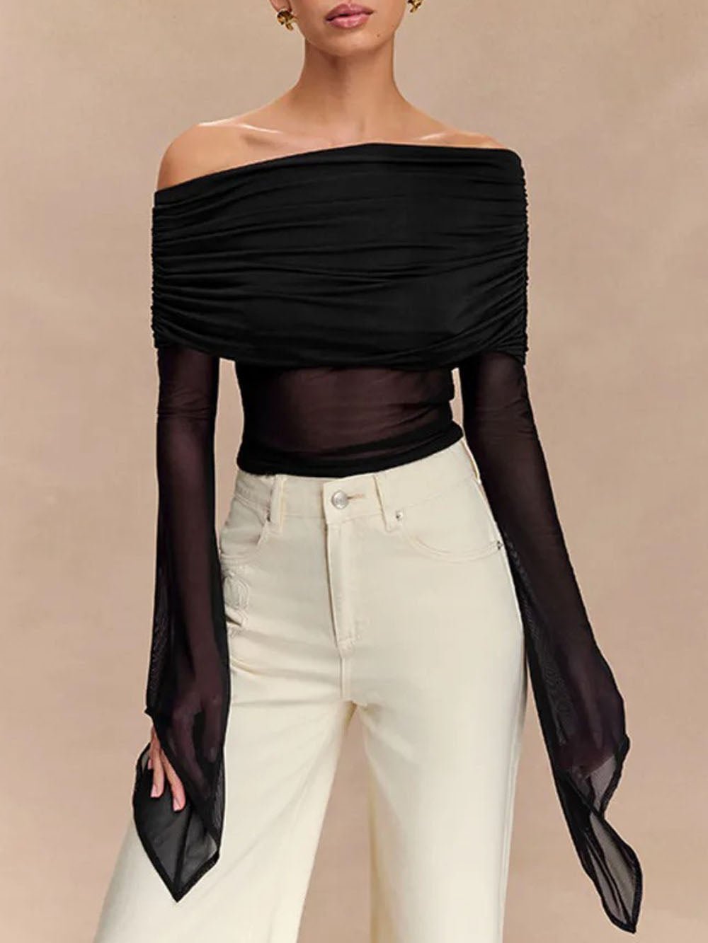 Elise Off Shoulder Backless Top - Fashion Pov