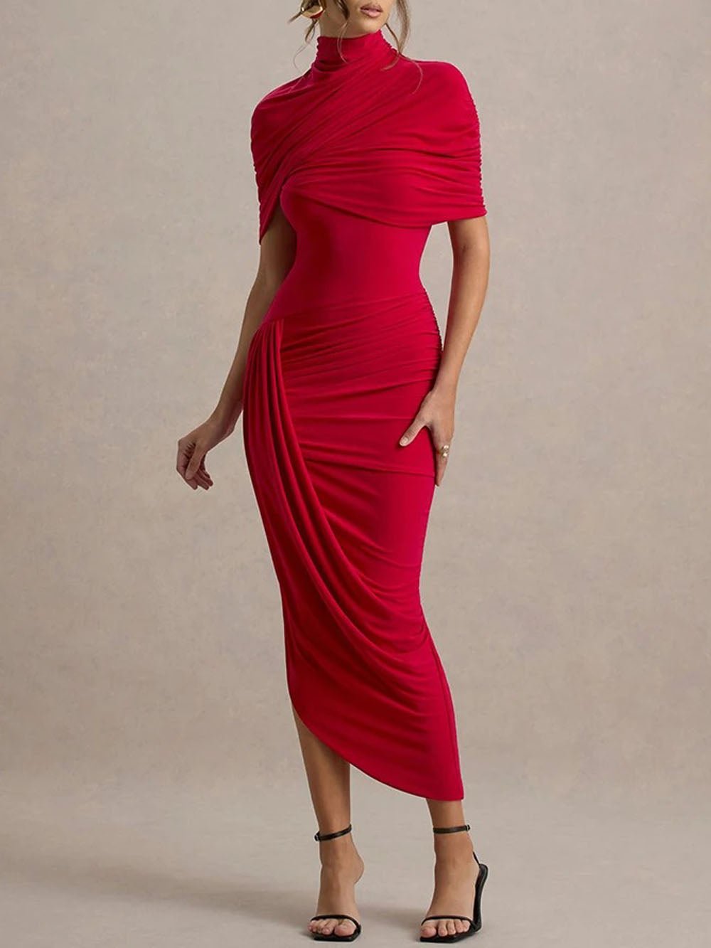 Elowen Backless Sleeve Maxi Dress - Fashion Pov