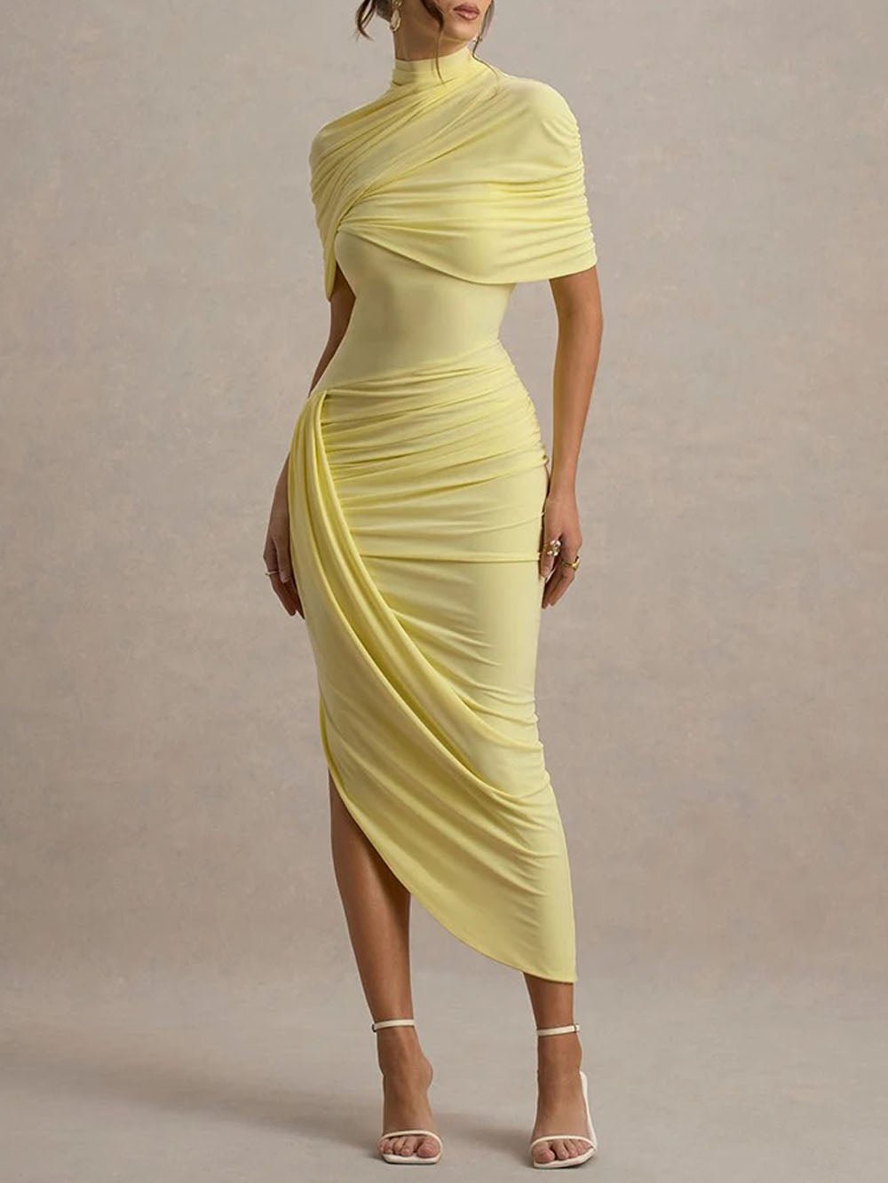 Elowen Backless Sleeve Maxi Dress - Fashion Pov