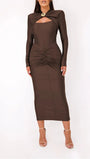 Emerson Hollow Out Long Sleeve Maxi Dress - Fashion Pov