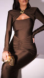 Emerson Hollow Out Long Sleeve Maxi Dress - Fashion Pov