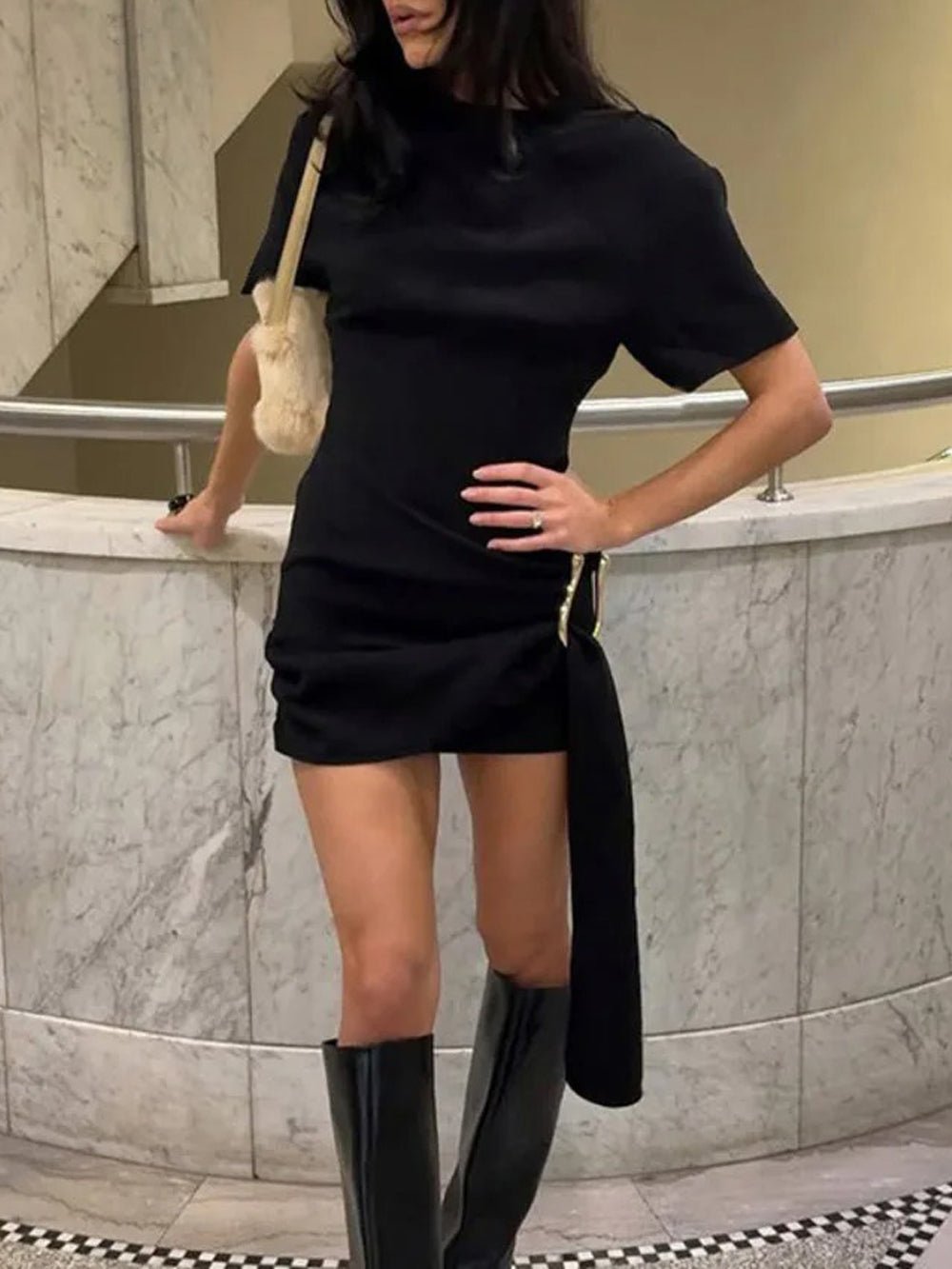 Emma Short Sleeve Mini Dress - Fashion Pov