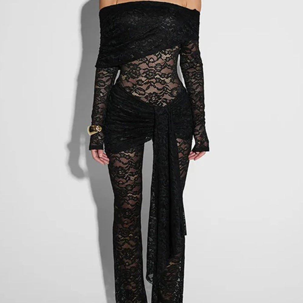 Esme Bodycon Long Sleeve Jumpsuit - Fashion Pov