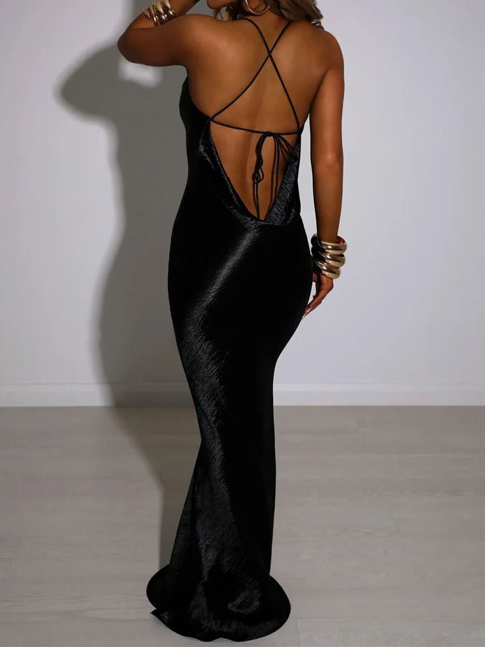 Esme Paris Backless Maxi Dress - Fashion Pov